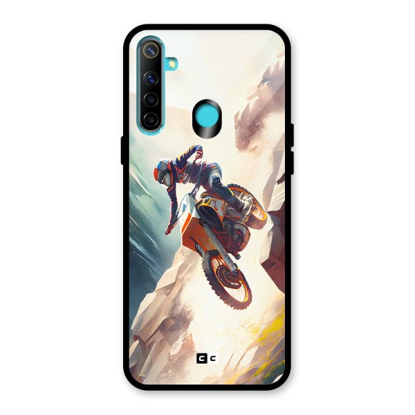 Mountain Biker Glass Back Case for Realme 5