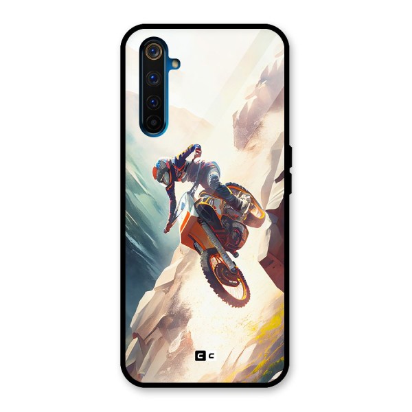 Mountain Biker Glass Back Case for Realme 6 Pro