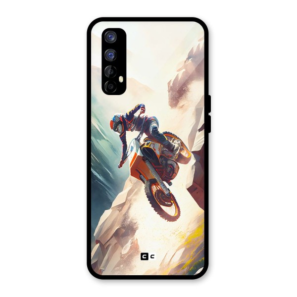 Mountain Biker Glass Back Case for Realme 7