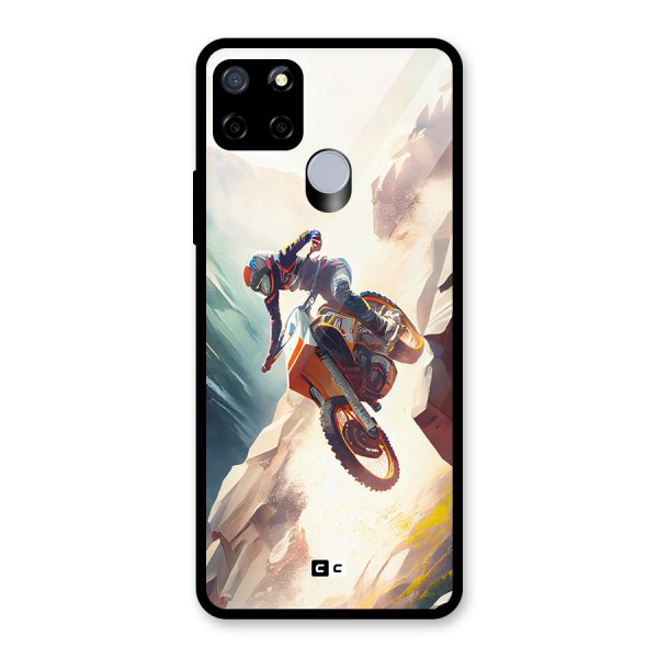 Mountain Biker Glass Back Case for Realme C15