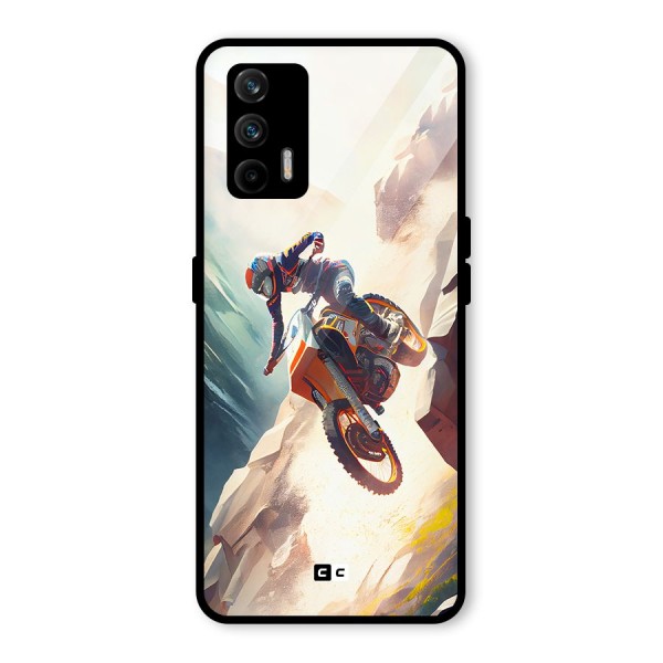 Mountain Biker Glass Back Case for Realme GT 5G