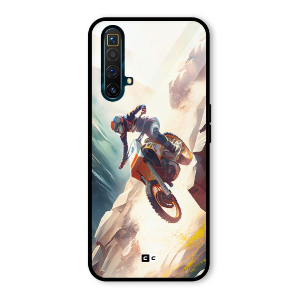 Mountain Biker Glass Back Case for Realme X3 SuperZoom