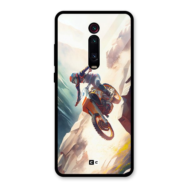 Mountain Biker Glass Back Case for Redmi K20 Pro