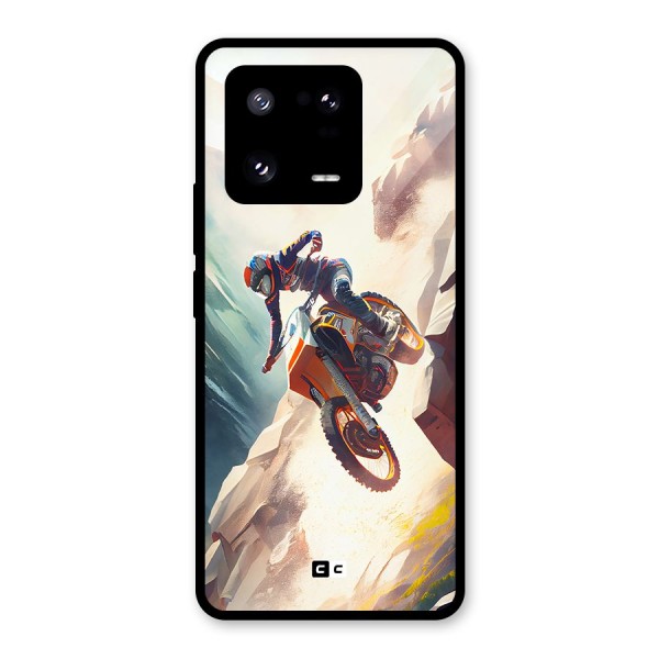 Mountain Biker Glass Back Case for Xiaomi 13 Pro