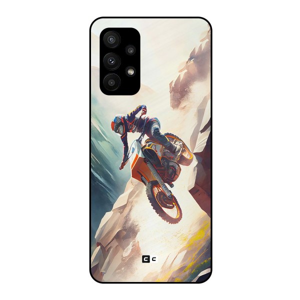 Mountain Biker Metal Back Case for Galaxy A23