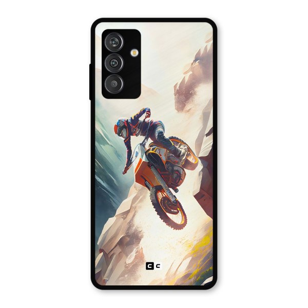 Mountain Biker Metal Back Case for Galaxy F13