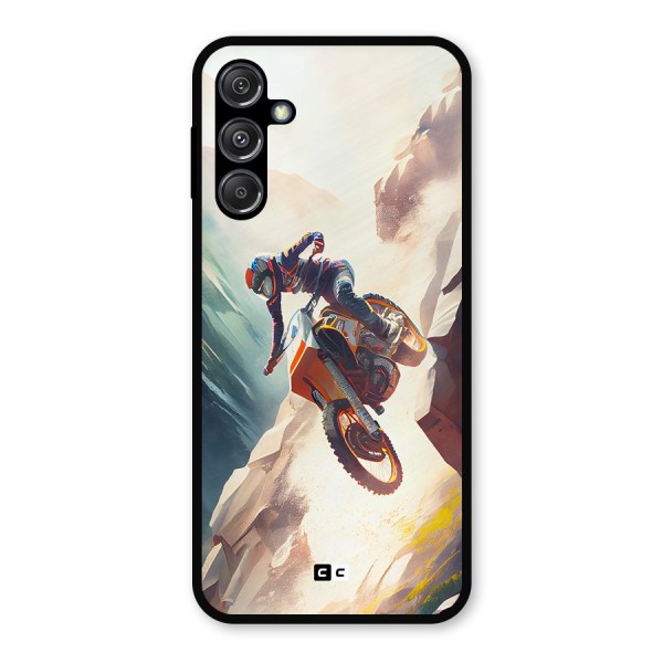 Mountain Biker Metal Back Case for Galaxy M34 5G