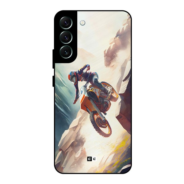 Mountain Biker Metal Back Case for Galaxy S22 Plus 5G