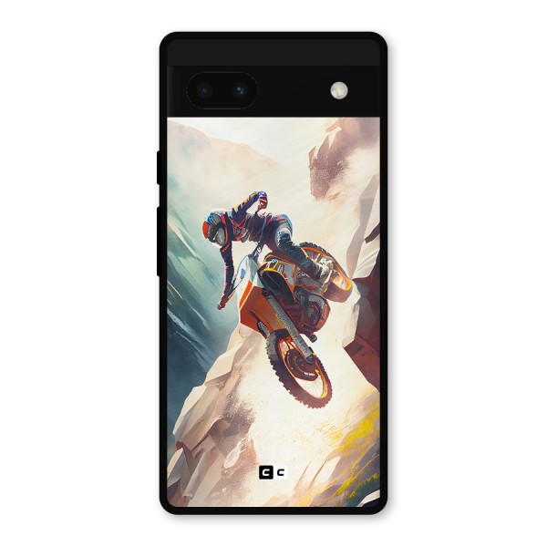 Mountain Biker Metal Back Case for Google Pixel 6a