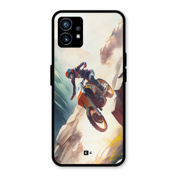 Mountain Biker Metal Back Case for Nothing Phone 1