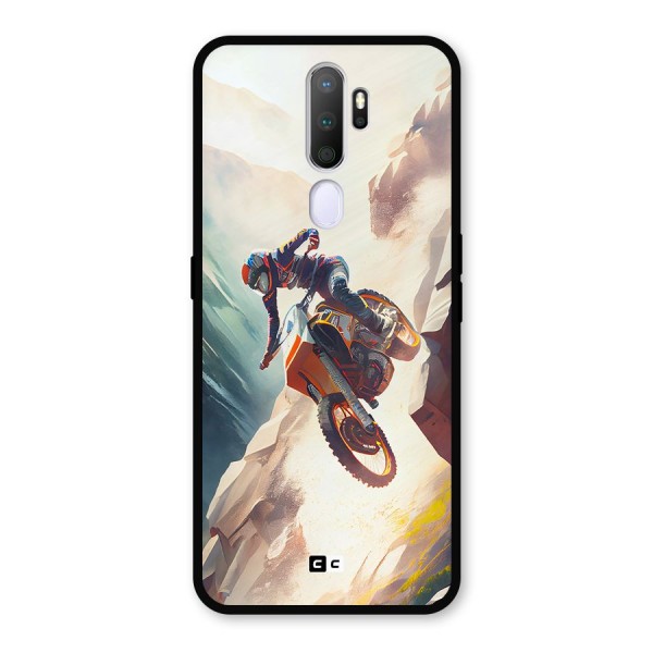 Mountain Biker Metal Back Case for Oppo A5 (2020)