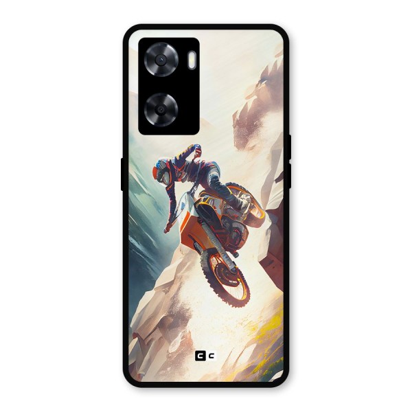 Mountain Biker Metal Back Case for Oppo A77