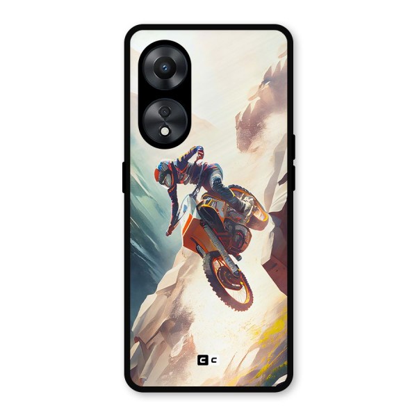 Mountain Biker Metal Back Case for Oppo A78