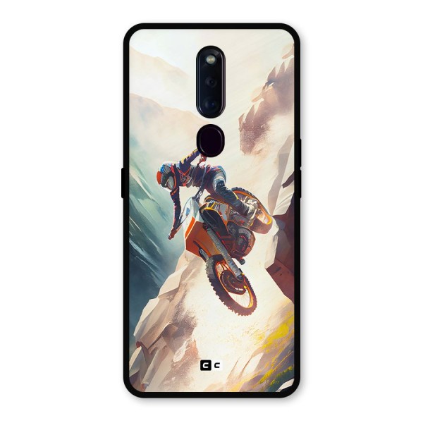 Mountain Biker Metal Back Case for Oppo F11 Pro