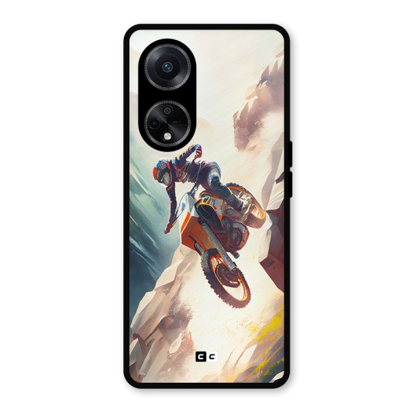 Mountain Biker Metal Back Case for Oppo F23