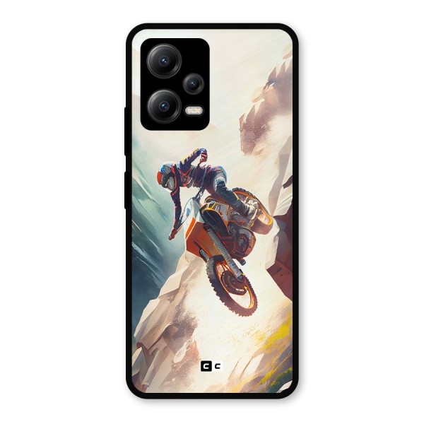 Mountain Biker Metal Back Case for Poco X5