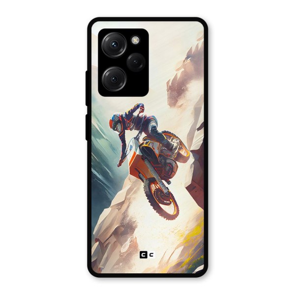 Mountain Biker Metal Back Case for Poco X5 Pro