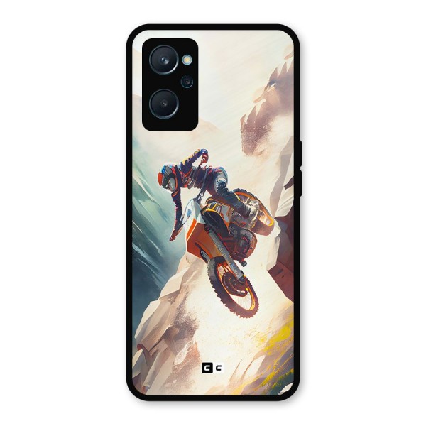 Mountain Biker Metal Back Case for Realme 9i