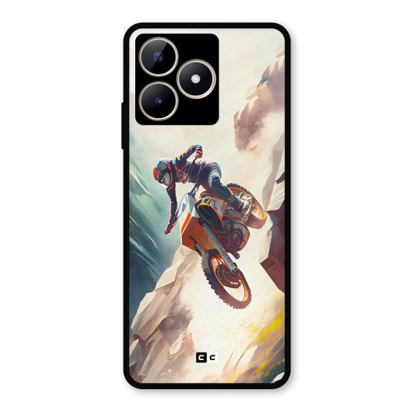 Mountain Biker Metal Back Case for Realme Narzo N53