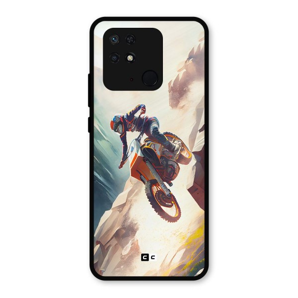 Mountain Biker Metal Back Case for Redmi 10