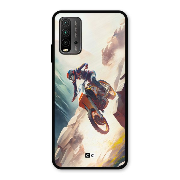 Mountain Biker Metal Back Case for Redmi 9 Power