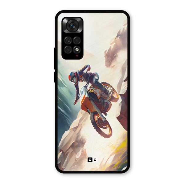 Mountain Biker Metal Back Case for Redmi Note 11