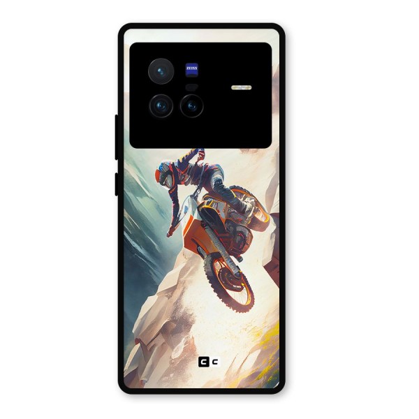 Mountain Biker Metal Back Case for Vivo X80