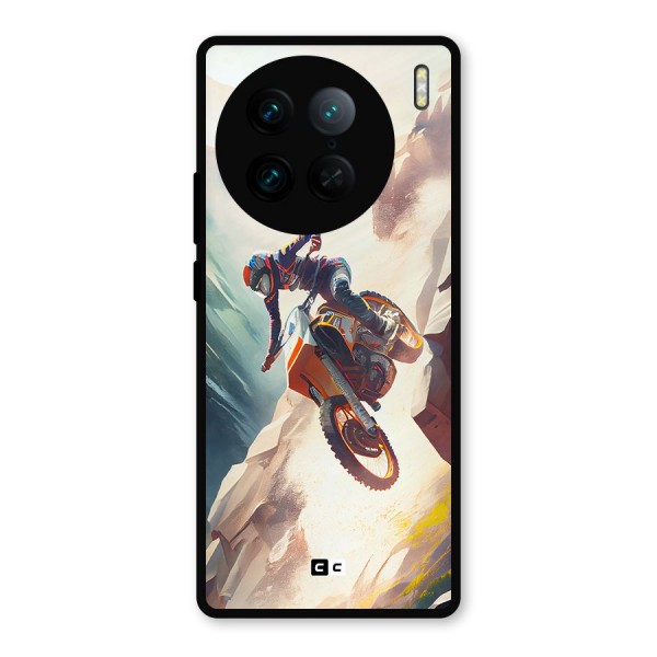 Mountain Biker Metal Back Case for Vivo X90 Pro