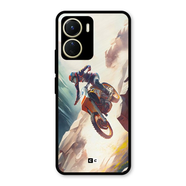 Mountain Biker Metal Back Case for Vivo Y16