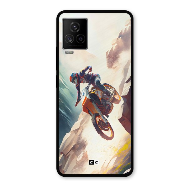 Mountain Biker Metal Back Case for iQOO 7 Legend 5G