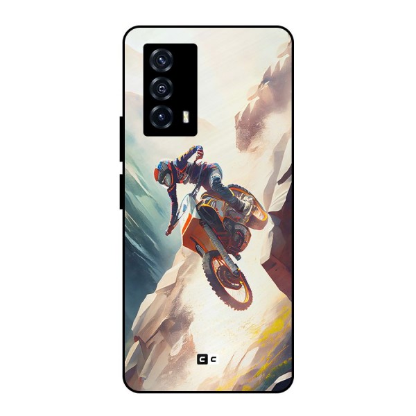 Mountain Biker Metal Back Case for iQOO Z5