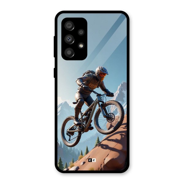 Mountain Rider Glass Back Case for Galaxy A32