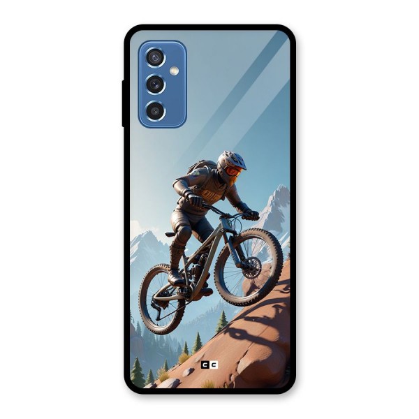 Mountain Rider Glass Back Case for Galaxy M52 5G