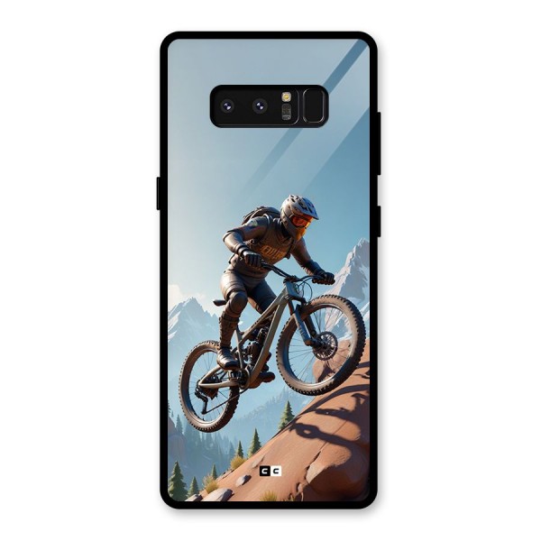 Mountain Rider Glass Back Case for Galaxy Note 8