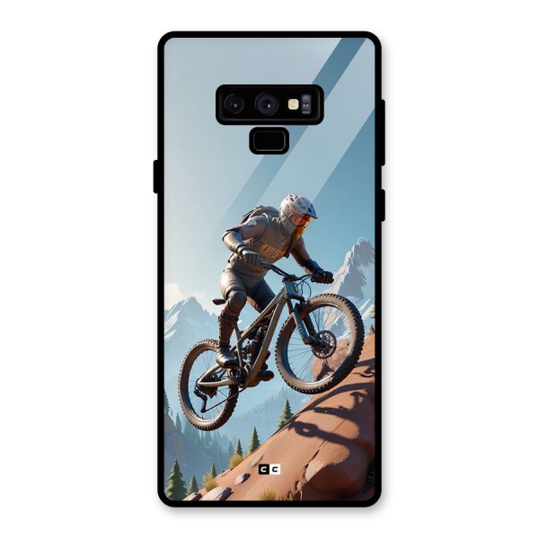 Mountain Rider Glass Back Case for Galaxy Note 9