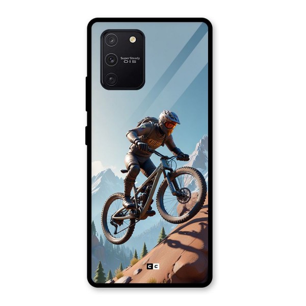 Mountain Rider Glass Back Case for Galaxy S10 Lite