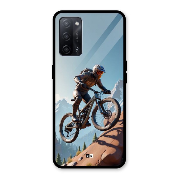 Mountain Rider Glass Back Case for Oppo A53s 5G