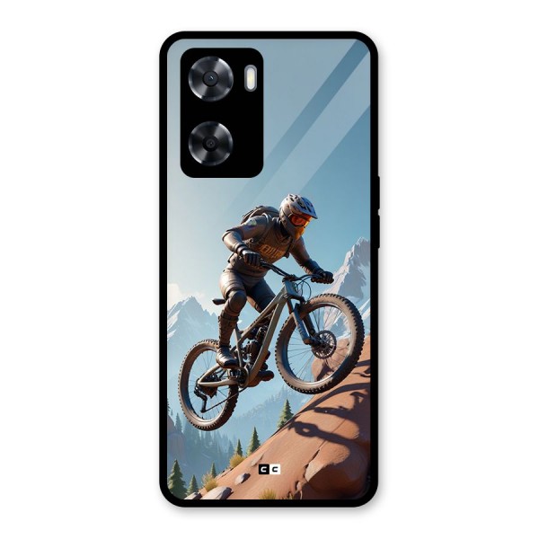 Mountain Rider Glass Back Case for Oppo A57 2022