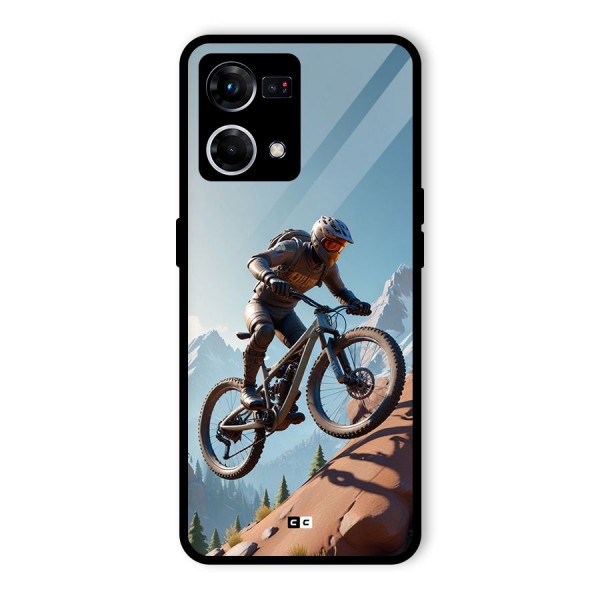 Mountain Rider Glass Back Case for Oppo F21 Pro 4G