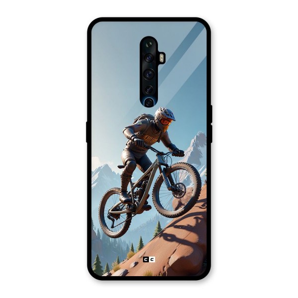 Mountain Rider Glass Back Case for Oppo Reno2 F