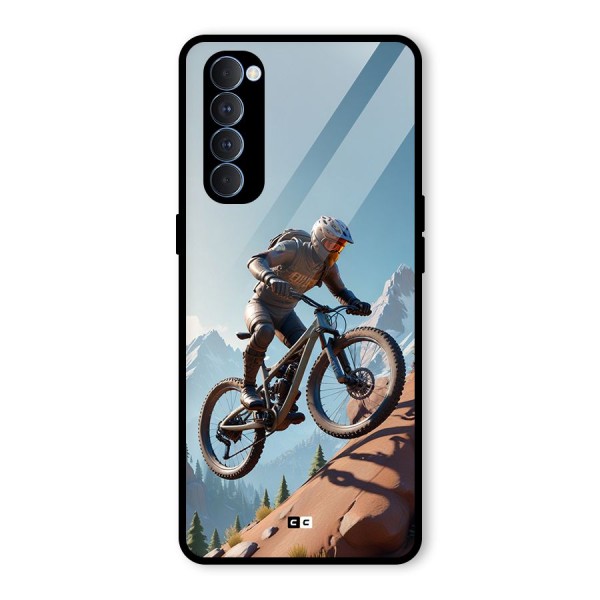 Mountain Rider Glass Back Case for Oppo Reno4 Pro