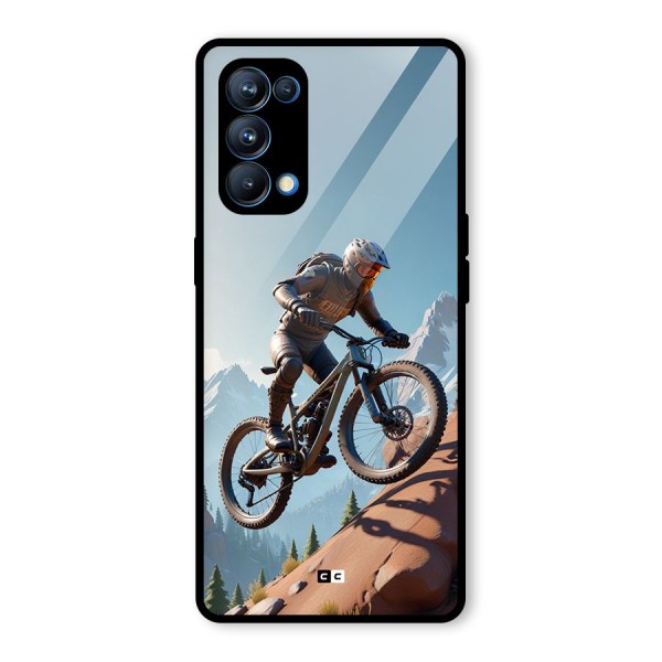 Mountain Rider Glass Back Case for Oppo Reno5 Pro 5G