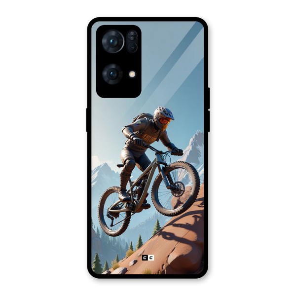 Mountain Rider Glass Back Case for Oppo Reno7 Pro 5G