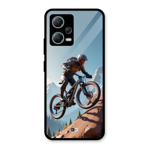 Mountain Rider Glass Back Case for Poco X5