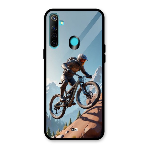 Mountain Rider Glass Back Case for Realme 5