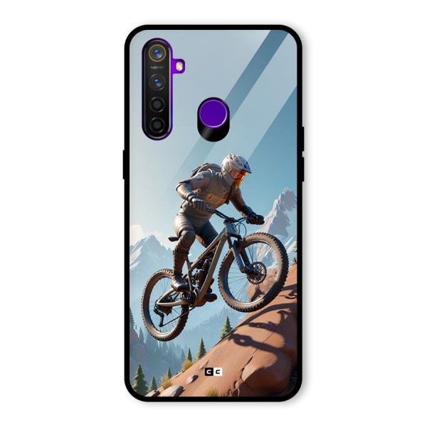 Mountain Rider Glass Back Case for Realme 5 Pro