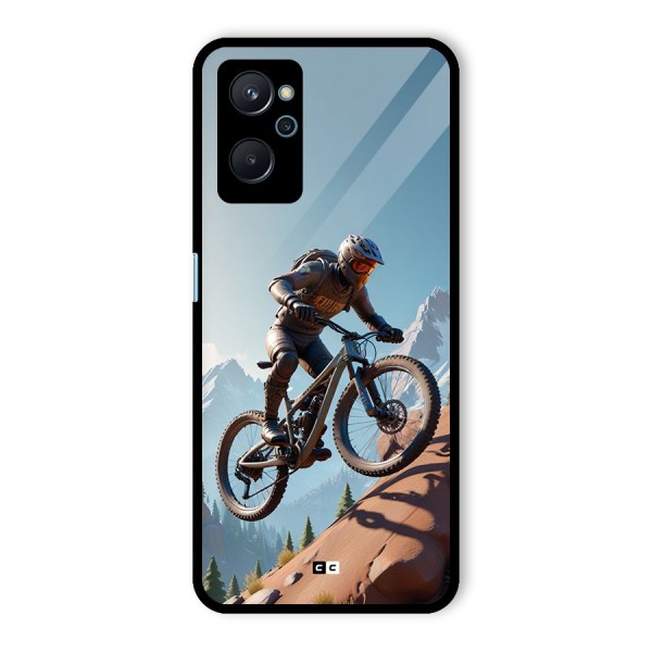 Mountain Rider Glass Back Case for Realme 9i