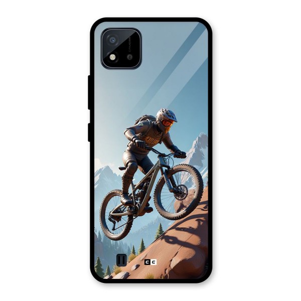 Mountain Rider Glass Back Case for Realme C11 2021