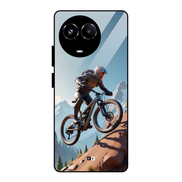 Mountain Rider Glass Back Case for Realme Narzo 60X