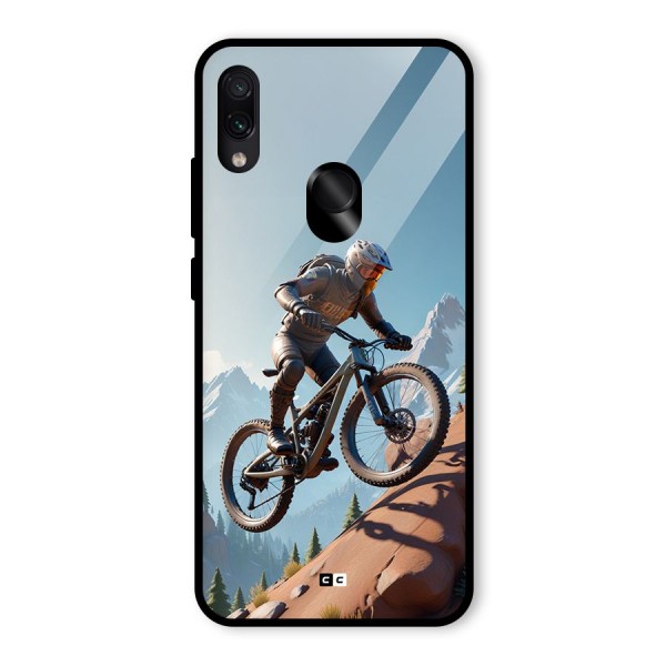 Mountain Rider Glass Back Case for Redmi Note 7